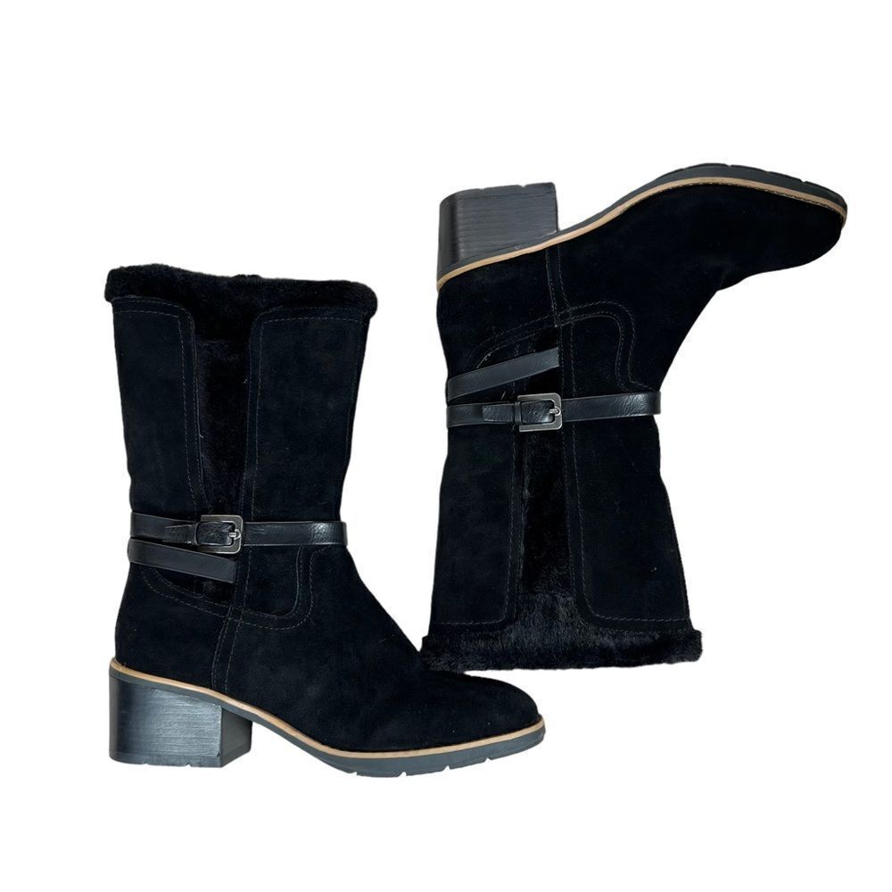 BearTraps Ginger Black Suede Boots